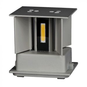 6W Wall Lamp With Bridglux Chip Grey Body Square IP65 4000K