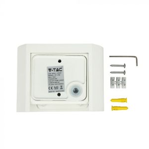 6W Wall Lamp With Bridglux Chip White Body Round IP65 4000K