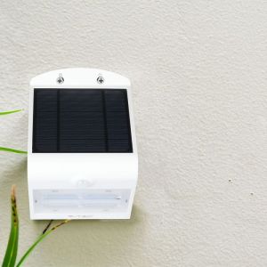 3W LED Solar Wall Light 3000K+4000K White+Black Body