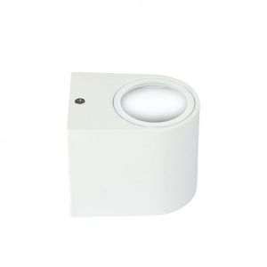 Wall Sleek Wall Fitting Round White Body 1Way IP44