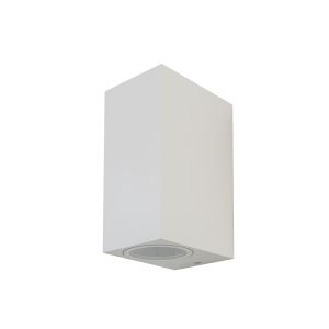 Wall Sleek Wall Fitting Square White Body 2Way IP44