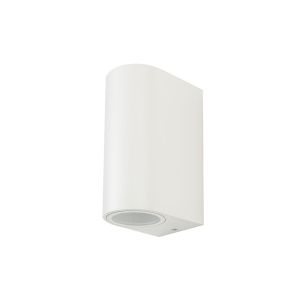 Wall Sleek Wall Fitting Round White Body 2Way IP44