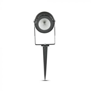 12W LED Garden Spike Lamp Black Body Green