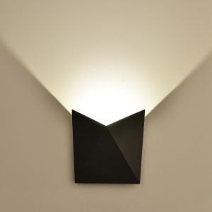 5W LED Wall Light Black Body IP65 4000K