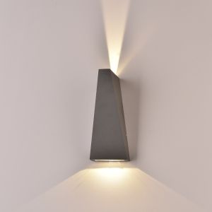 6W LED Wall Light Grey Body IP65 4000K