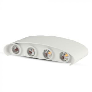 8W LED Wall Light Sand White IP54 3000K