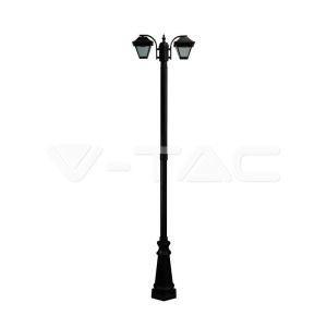 Pole Lamp 2XE27 2280mm IP44 Black