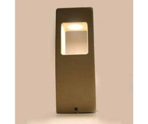 8W LED Concrete Lawn Lamp Light Grey IP65