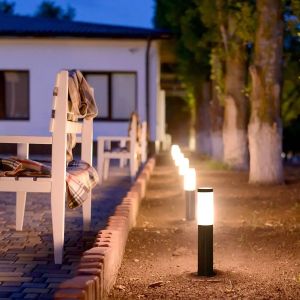 Е27 Bollard Lamp 45CM With Stainless Steel Body Grey IP44