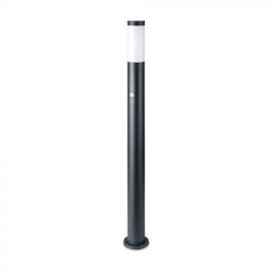 E27 Bollard Lamp 110CM With PIR Sensor Stainless Steel Body Grey IP44