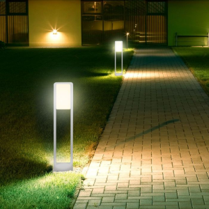 10W LED Bollard Lamp SAMSUNG CHIP White Body IP65 3000K