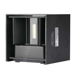 5W Wall Lamp With Bridglux Chip Black Body Square IP65 3000K