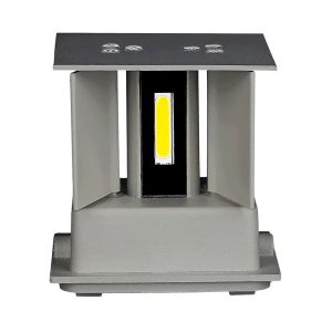 5W Wall Lamp With Bridglux Chip Grey Body Square IP65 3000K