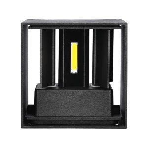 5W Wall Lamp With Bridglux Chip Black Body Square IP65 4000K