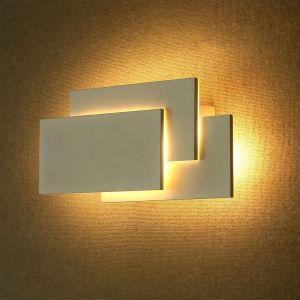 12W LED Wall Light White Body 3000K IP20