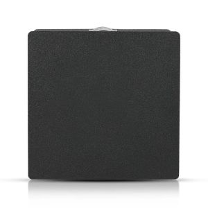 4W LED Wall Light Black Body Square 3000K IP65