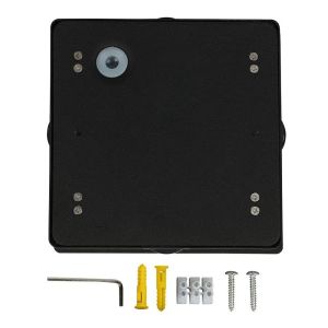 4W LED Wall Light Black Body Square 3000K IP65