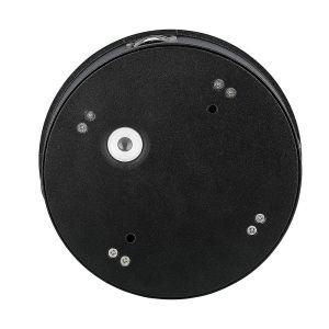 4W LED Wall Light Black Body Round 3000K IP65