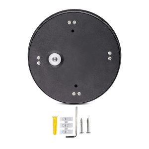 4W LED Wall Light Black Body Round 3000K IP65