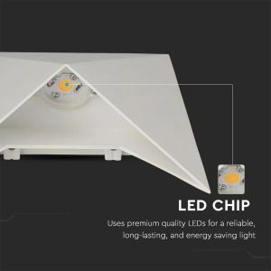 5W LED Wall Light White Body IP65 3000K