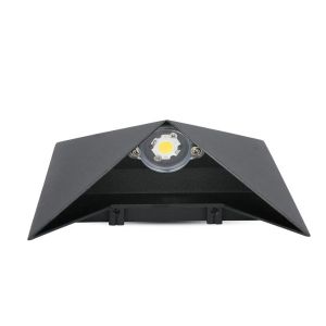 5W LED Wall Light Black Body IP65 3000K