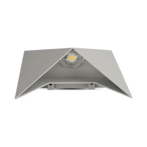 5W LED Wall Light Grey Body IP65 3000K