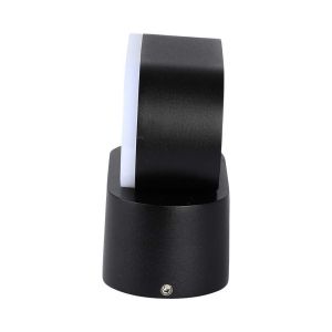 6W LED Wall Light Black Body IP65 Movable 3000K