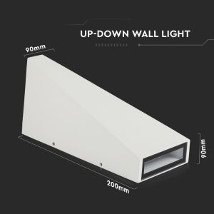 6W LED Wall Light White Body IP65 4000K