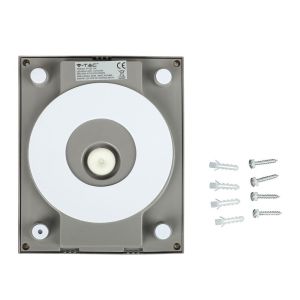 12W LED Wall Light Grey Body 3000K