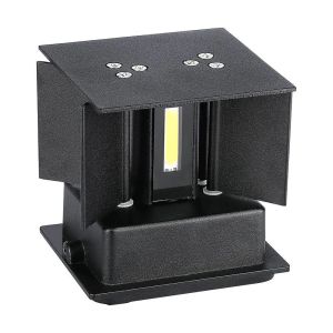 11W LED Wall Lamp With Bridgelux Chip Black 3000K Square