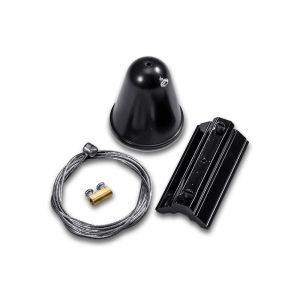 Hanging Track Light Kit 1M/4Line Black