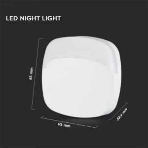 LED Night Light Square 65x65x53.4mm 3000K