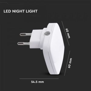 LED Night Light Square 60x60x54.5mm 3000K