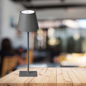 3W Led Table Lamp Rechargeable Touch Dimmable Grey Body 3000K