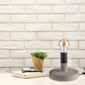 Concrete Table Lamp Black ф170