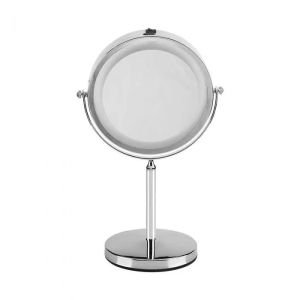 3W LED Mirror Light With 4*AAA Battery Nickel Body D:17CM