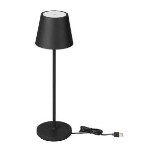 2W Led Table Lamp (4400mA Battery) IP54 Black Body 3000K