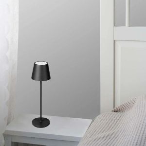 2W Led Table Lamp (4400mA Battery) IP54 Black Body 3000K