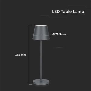 2W Led Table Lamp (4400mA Battery) IP54 Green Body 3000K