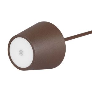 2W Led Table Lamp (4400mA Battery) IP54 Corten Body 3000K