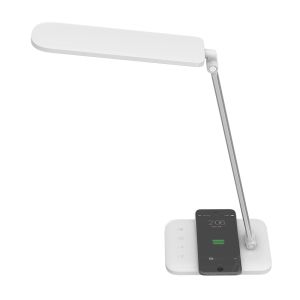 7W LED Table Lamp With Wireless Charger 3in1 White