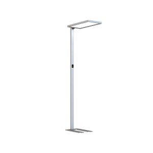 80W LED Floor Lamp Touch Dimming Silver 4000K