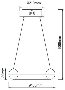 40W Soft Light Chandelier ф40 3000K