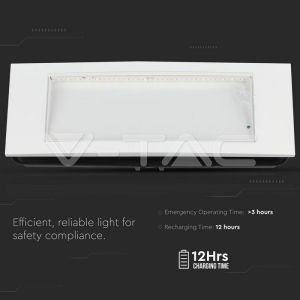 3.8 LED Emergency Light 6000K IP20