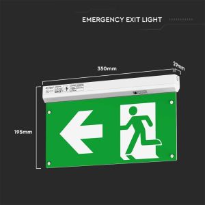 4in1 Emergency Exit Light With Self Test Button & RF Control