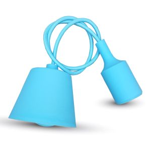 E27 Pendant Holder Light Blue Body