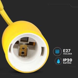 E27 Pendant Holder Yellow