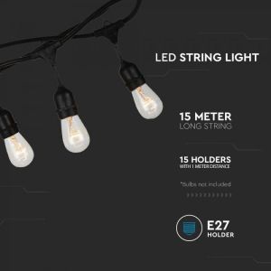 Led String Light With Euro Plug And WP Socket