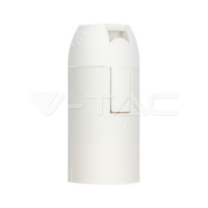 E14 LAMP HOLDER (POLYBAG+CARD) - WHITE