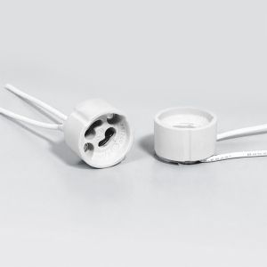 GU10 Ceramic Lamp Holder With Silicon Cable 5 pcs